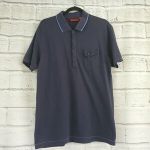 Hugo Boss polo shirt xl Blue Mens Short Sleeve Shirt Cotton casual